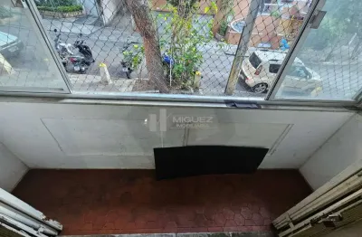 Cód 19789 - rua conde de bonfim - apartamento com 2 quartos com dependência - 1 vaga de garagem