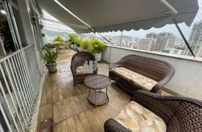 Cobertura linear a venda, com 3 quartos, dependencia revertida em escritorio, 1 vaga de garagem, rua adalberto aranha, tijuca - rio de janeiro.