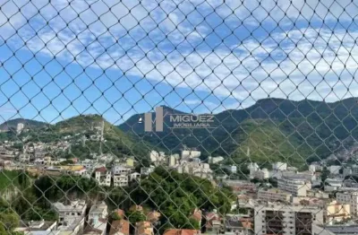 Apartamento à venda com varanda, 2 quartos, vaga de garagem e infra total na rua aristides lobo, rio comprido.