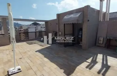 Cobertura à venda, rua professor gabizo, tijuca. varandão, 3 quartos sendo 2 suítes, terraço e 2 vagas na escritura. código 22727