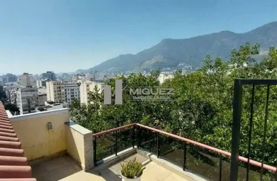 Cobertura à venda, rua maria amália, tijuca. 3 quartos suítes, terraço com piscina e 2 vagas! código 22854