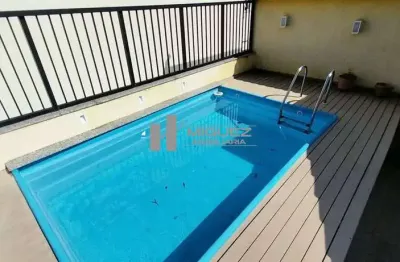 Cobertura à venda, rua maria amália, tijuca. 3 quartos suítes, terraço com piscina e 2 vagas! código 22854