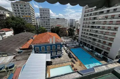 Apartamento à venda rua prof. lafayete cortes (tijuca) com salão, dois quartos e vaga