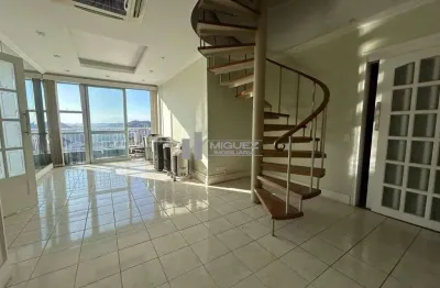 Cobertura duplex, 3 quartos, area gourmet, 2 vagas, portaria 24h