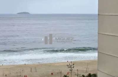 Apartamento para locação, rua gustavo sampaio - leme. varanda com vista mar, salão, 4 quartos sendo 2 suítes com closet. 3 vagas. 256 m².