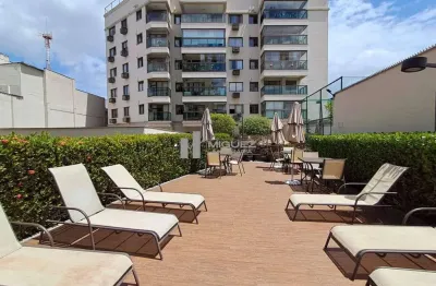 A venda apartamento na rua nossa senhora de lourdes, varanda, 3 quartos e vaga. prédio com infraestrutura completa.