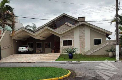 Sobrado com 4 dormitórios à venda, 450 m² - condomínio portal do sol - tremembé/sp