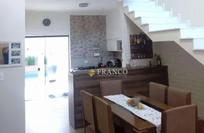 Sobrado com 2 dormitórios à venda, 179 m² - condomínio residencial tecoara - taubaté/sp