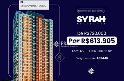 Apartamento com 3 dormitórios à venda, 106m² - bosque flamboyant - taubaté/sp