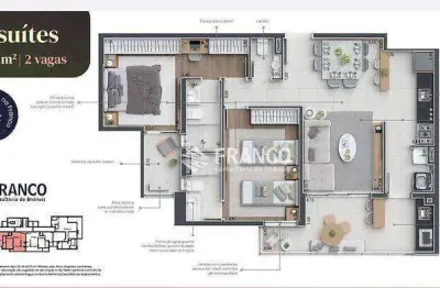 Apartamento à venda, 81 m² por r$ 571.200,00 - bosque flamboyant - taubaté/sp