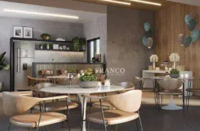 Apartamento com 1 dormitório à venda, 39 m² - bosque flamboyant - taubaté/sp