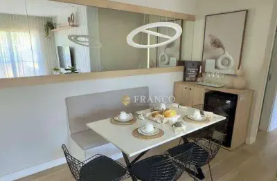 Apartamento com 2 dormitórios à venda, 68,41m² - vila são geraldo - taubaté/sp