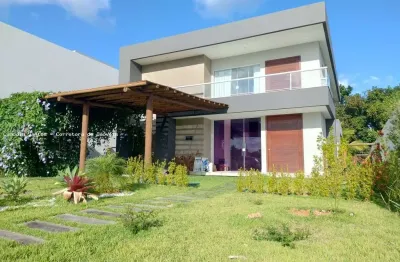 Casa em condomínio para venda em camaçari, alphaville (abrantes), 4 dormitórios, 4 suítes, 6 banheiros, 4 vagas