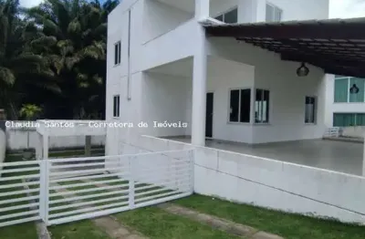 Casa em condomínio para locação em camaçari, alphaville (abrantes), 4 dormitórios, 3 suítes, 4 banheiros, 10 vagas