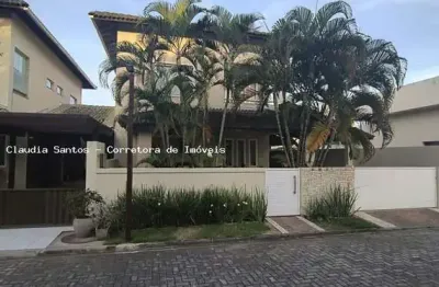 Casa em condomínio para venda em lauro de freitas, buraquinho, 4 dormitórios, 3 suítes, 4 banheiros, 1 vaga