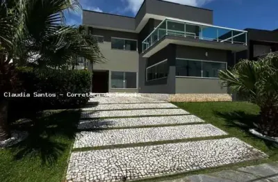 Casa em Condomínio para Locação em Camaçari, Abrantes, 4 dormitórios, 4 suítes, 5 banheiros, 2 vagas