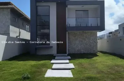 Casa em condomínio para venda em camaçari, catu de abrantes (abrantes), 4 dormitórios, 4 suítes, 5 banheiros, 2 vagas