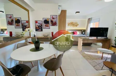 Apartamento com 1 dormitório para alugar, 42 m² por r$ 3.675,00/mês - jardim sumaré - ribeirão preto/sp