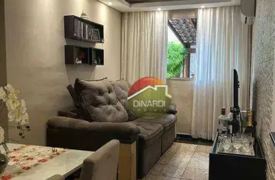 Apartamento com 2 dormitórios à venda, 46 m² por r$ 300.000,00 - reserva sul condomínio resort - ribeirão preto/sp
