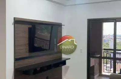 Apartamento com 2 dormitórios para alugar, 72 m² por r$ 4.483,00/mês - jardim irajá - ribeirão preto/sp