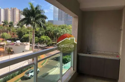 Apartamento com 2 dormitórios para alugar, 65 m² por r$ 4.125,00/mês - jardim botânico - ribeirão preto/sp