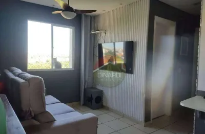 Apartamento com 2 dormitórios à venda, 42 m² por r$ 195.000,00 - residencial das américas - ribeirão preto/sp