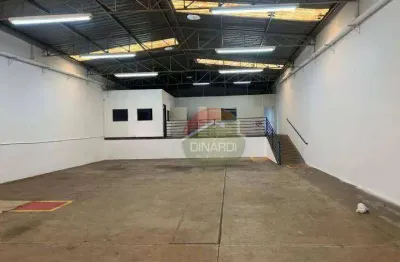Galpão para alugar, 396 m² por r$ 11.155,00/mês - residencial e comercial palmares - ribeirão preto/sp
