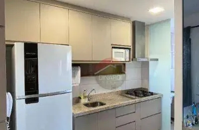 Apartamento com 1 dormitório para alugar, 54 m² por r$ 4.020/mês - jardim botânico - ribeirão preto/sp