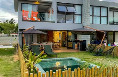 Casa em condomínio beira-mar de 126m² com suíte em são miguel dos milagres