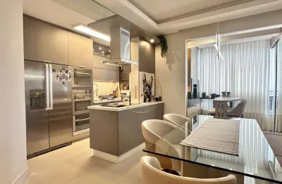Res. amábile - apartamento com 2 dormitórios + home office e 3 vagas de garagem – semi mobiliado