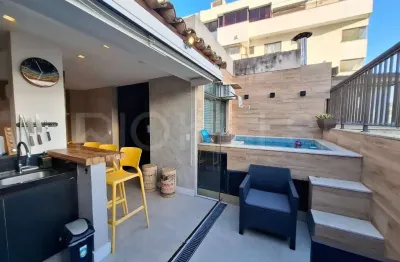 Apartamento cobertura duplex de 3 quartos, com 160m², à venda em santa rosa, niterói/rj