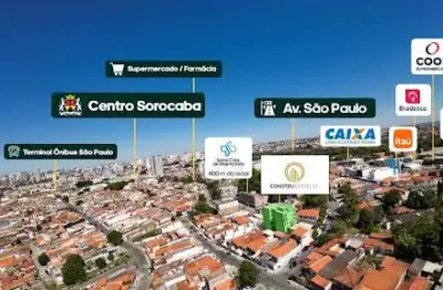 Apartamento com 2 dormitórios à venda, 59 m² por r$ 270.000,00 - vila hortência - sorocaba/sp