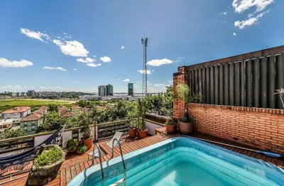 Cobertura à venda em porto alegre, cristal, com 3 quartos, 234,17m²