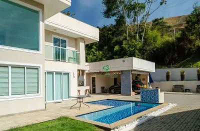 Casa com 4 dormitórios à venda, 280 m² por r$ 1.600.000,00 - prata - teresópolis/rj