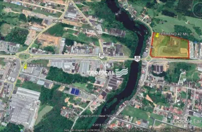 Terreno à venda, 42000 m² por r$ 22.000.000,00 - benedito - indaial/sc