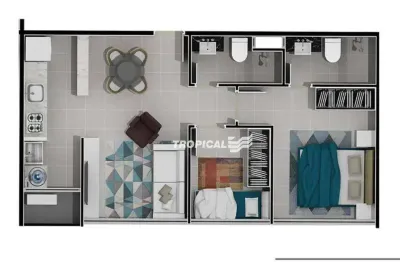 Apartamento com 2 dormitórios à venda, 48 m² por r$ 512.233,29 - victor konder - blumenau/sc