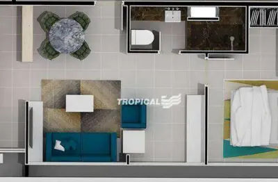Apartamento garden com 1 dormitório à venda, 71 m² por r$ 541.384,77 - victor konder - blumenau/sc