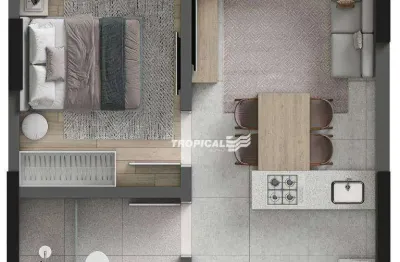 Studio com 1 dormitório à venda, 31 m² por r$ 261.000,00 - vorstadt - blumenau/sc