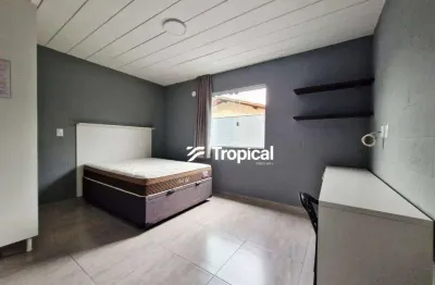 Apartamento com 1 dormitório para alugar, 28 m² por r$ 1.625,00/mês - água verde - blumenau/sc