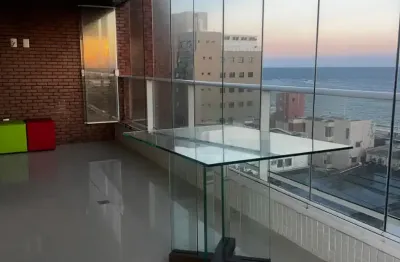 1/4 - pituba | varandão com linda vista mar, mobiliado - excelente!