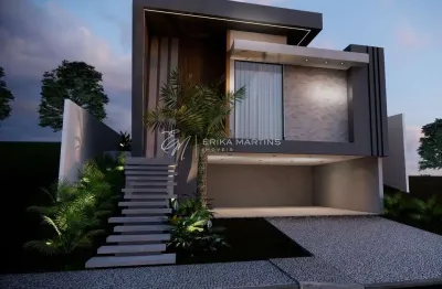 Condomínio alphaville vespasiano - casa linear de alto padrão com 4 suítes no alphaville vespasiano