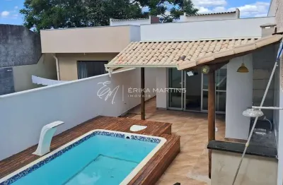 Casa com 2 quartos, área gourmet e piscina no portal do sol em lagoa santa