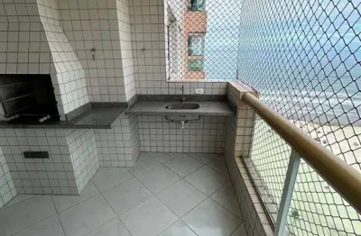 Apartamento mobiliado de 02 quartos, com 94 metros de área útil, gigante para categoria, e ainda em um predio frente mar com churrasqueira carvão e lazer completo.