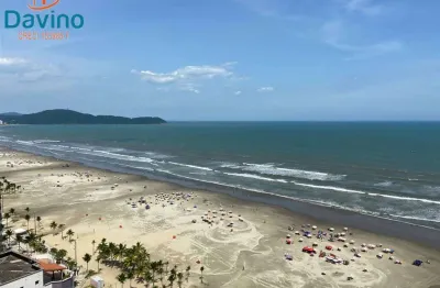 715mil - apartamento mobiliado - vista mar - churrasqueira -  2 quartos um suite - 2 vagas - praia da aviação - predio rente mar - lazer de clube