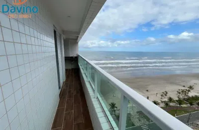 662mil a vista ou 232mil e saldo direto prédio frente mar -- sacada com churrasqueira - 2 quartos um suite - vista mar - pe na areia