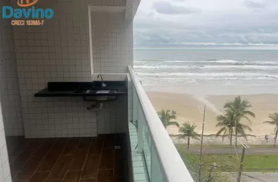 Apartamento 2 dormitorios 1 suíte sacada com vista mar definitiva, pronto para morar alto padrao lazer completo