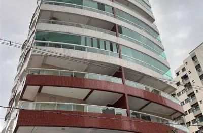 370mil - apartamento há 250 metros da praia da vila guilhermina sacada com churrasqueira  a carvão elevador piscina