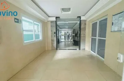 Apartamento semi mobiliado há 200 metros mar do canto do forte sacada sala dois ambientes elevador.