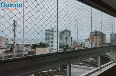 Lindo apartamento c0m 1 dormitório, varanda gourmet com vista para o mar, lazer completo a 300 metros da praia do caiçara por apenas r$360.000,00 à vista