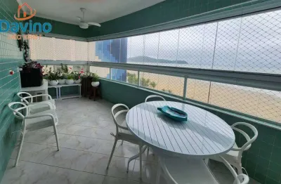 Belíssimo apartamento 144m²  frente mar, na guilhermina, 3 dorms+dep. de empregados, lazer completo